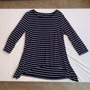 Blue and White Stripped Shirt